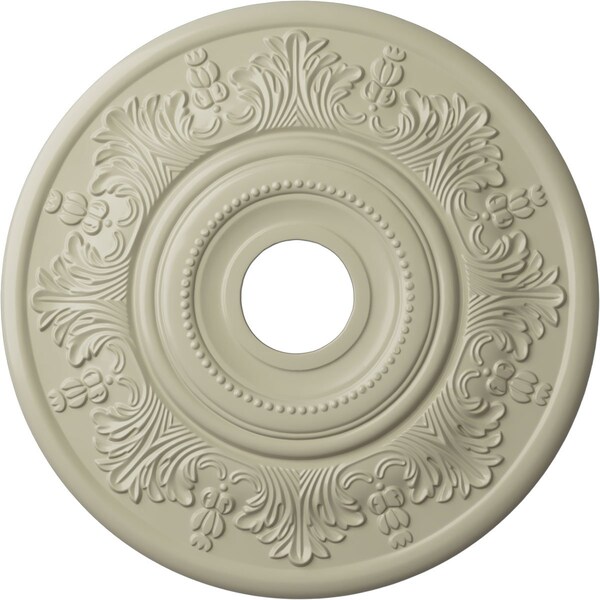 Ekena Millwork Vienna Ceiling Medallion (Fits Canopies up to 6 1/2"), 20"OD x 3 1/2"ID x 1 1/2"P, Clear Yellow CM20VICYF - main